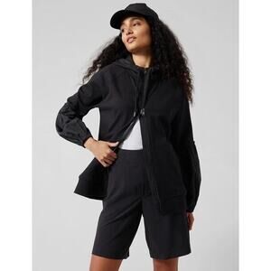 Athleta Oversized On My Way Triumph Hoodie in Black Size XXS